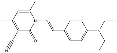 1-({(E)-[4-(diethylamino)phenyl]methylidene}amino)-4,6-dimethyl-2-oxo-1,2-dihydro-3-pyridinecarbonitrile