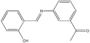 1-(3-{[(E)-(2-hydroxyphenyl)methylidene]amino}phenyl)-1-ethanone|