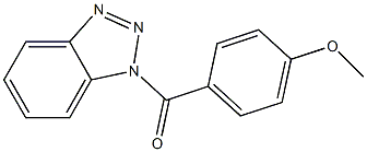1H-1,2,3-benzotriazol-1-yl(4-methoxyphenyl)methanone Struktur