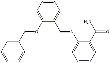 2-({(E)-[2-(benzyloxy)phenyl]methylidene}amino)benzamide Structure