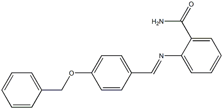 2-({(E)-[4-(benzyloxy)phenyl]methylidene}amino)benzamide Structure