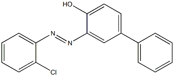 3-[(E)-2-(2-chlorophenyl)diazenyl][1,1'-biphenyl]-4-ol Structure