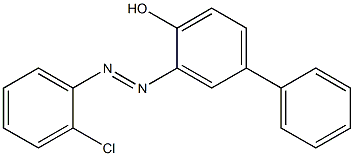 3-[(E)-2-(2-chlorophenyl)diazenyl][1,1'-biphenyl]-4-ol,,结构式