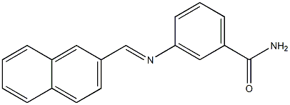 3-{[(E)-2-naphthylmethylidene]amino}benzamide
