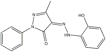  3-methyl-1-phenyl-1H-pyrazole-4,5-dione 4-[N-(2-hydroxyphenyl)hydrazone]