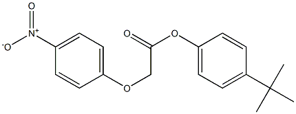 4-(tert-butyl)phenyl 2-(4-nitrophenoxy)acetate Structure
