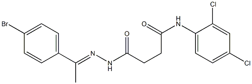 4-{2-[(E)-1-(4-bromophenyl)ethylidene]hydrazino}-N-(2,4-dichlorophenyl)-4-oxobutanamide
