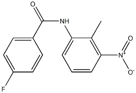 4-fluoro-N-(2-methyl-3-nitrophenyl)benzamide 结构式