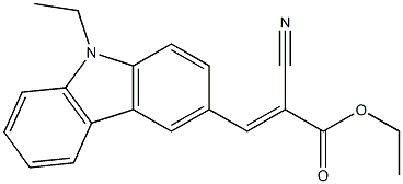  ethyl (E)-2-cyano-3-(9-ethyl-9H-carbazol-3-yl)-2-propenoate