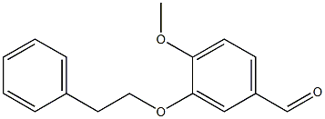 4-methoxy-3-phenethoxybenzaldehyde Struktur