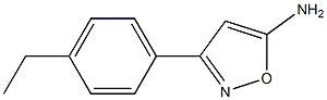 3-(4-ethylphenyl)-5-isoxazolamine 化学構造式
