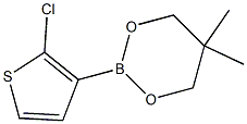 2-(2-Chloro-3-thienyl)-5,5-dimethyl-1,3,2-dioxaborinane Structure