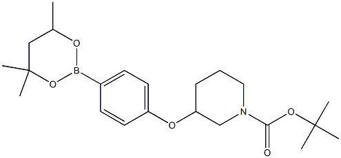 tert-Butyl 3-[4-(4,4,6-trimethyl-1,3,2-dioxaborinan-2-yl)phenoxy]piperidine-1-carboxylate