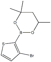 2-(3-Bromo-2-thienyl)-4,4,6-trimethyl-1,3,2-dioxaborinane Structure