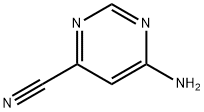 6-aminopyrimidine-4-carbonitrile Structure