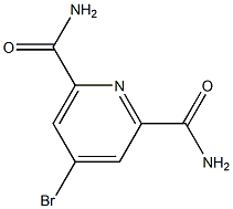 4-溴吡啶-2,6-二甲酰胺 结构式