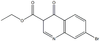 7-溴-3,4-二氢-4-羰基喹啉-3-羧酸乙酯, , 结构式