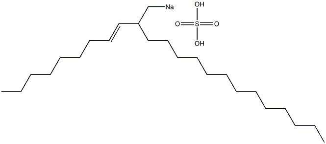 Sulfuric acid 2-(1-nonenyl)pentadecyl=sodium ester salt