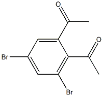 2'-Acetyl-3',5'-dibromoacetophenone Structure