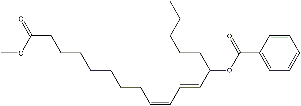 (9Z,11E)-13-Benzoyloxy-9,11-octadecadienoic acid methyl ester Structure