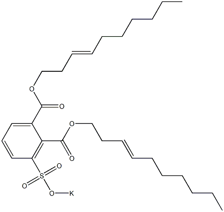 3-(Potassiosulfo)phthalic acid di(3-decenyl) ester