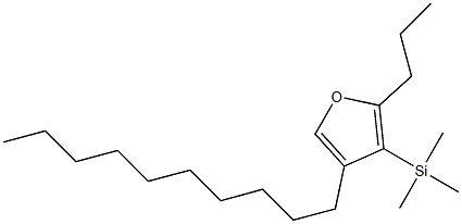 4-Decyl-2-propyl-3-(trimethylsilyl)furan Structure