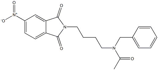 N-[4-(Acetylbenzylamino)butyl]-5-nitrophthalimide Struktur