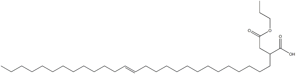2-(14-Heptacosenyl)succinic acid 1-hydrogen 4-propyl ester 结构式
