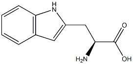 (S)-α-アミノ-1H-インドール-2-プロピオン酸 化学構造式