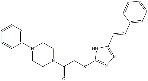 2-[[5-Styryl-4H-1,2,4-triazol-3-yl]thio]-1-(4-phenylpiperazino)ethanone