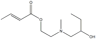 (E)-2-Butenoic acid 2-[N-(2-hydroxybutyl)-N-methylamino]ethyl ester,,结构式