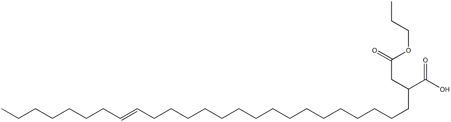 2-(17-Pentacosenyl)succinic acid 1-hydrogen 4-propyl ester Struktur