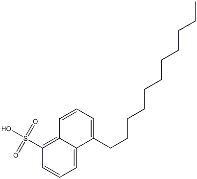 5-Undecyl-1-naphthalenesulfonic acid Structure