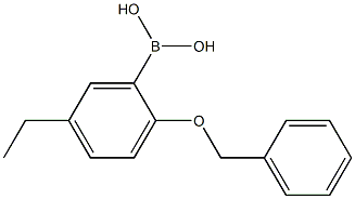 2-Benzyloxy-5-ethylphenylboronic acid Structure