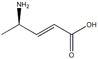 [R,E,(+)]-4-Amino-2-pentenoic acid Struktur