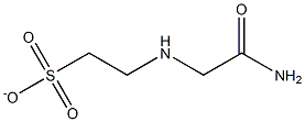 2-[(Carbamoylmethyl)amino]ethanesulfonate Struktur