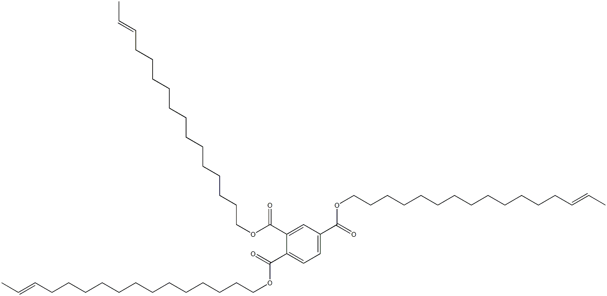 1,2,4-Benzenetricarboxylic acid tri(14-hexadecenyl) ester Struktur