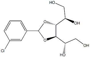 3-O,4-O-(3-Chlorobenzylidene)-D-glucitol Structure