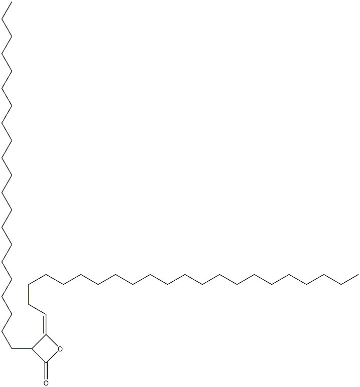 3-Henicosyl-4-(docosan-1-ylidene)oxetan-2-one Structure