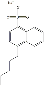 4-Pentyl-1-naphthalenesulfonic acid sodium salt Structure