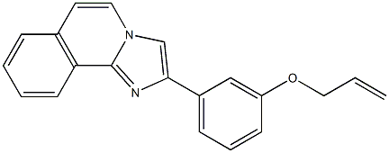 2-(m-Allyloxyphenyl)imidazo[2,1-a]isoquinoline Struktur