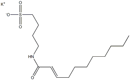 4-(2-Undecenoylamino)-1-butanesulfonic acid potassium salt Structure