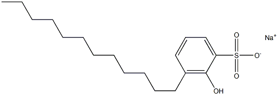 2-ヒドロキシ-3-ドデシルベンゼンスルホン酸ナトリウム 化学構造式