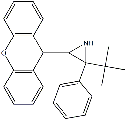 2-tert-Butyl-2-phenyl-3-(9H-xanthen-9-yl)aziridine Struktur