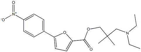 5-(4-Nitrophenyl)-2-furancarboxylic acid 3-(diethylamino)-2,2-dimethylpropyl ester Structure