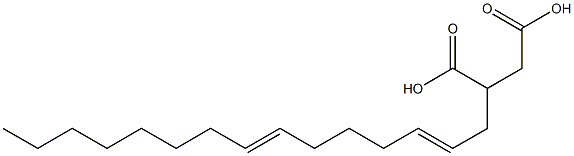 (2,7-Pentadecadienyl)succinic acid Structure