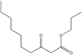 3-Ketocapric acid propyl ester Structure