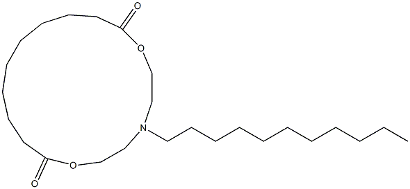 5-Undecyl-5-aza-2,8-dioxacyploheptadecane-1,9-dione Struktur
