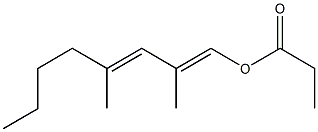 Propionic acid 2,4-dimethyl-1,3-octadienyl ester