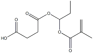 Succinic acid hydrogen 1-(methacryloyloxy)propyl ester Struktur
